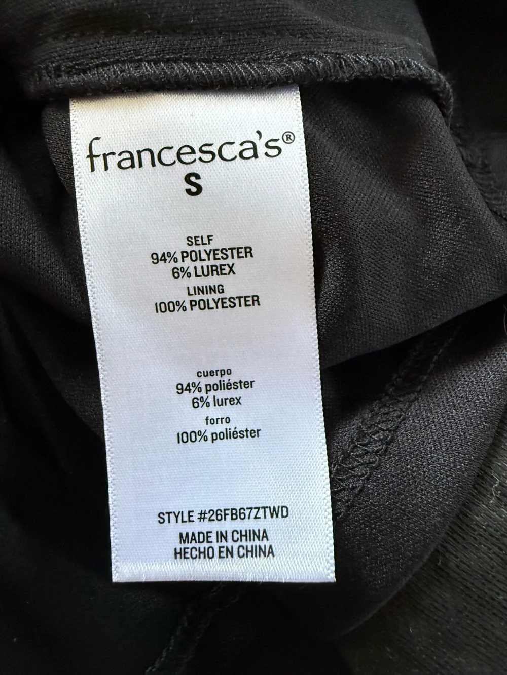 Francesca’s Mara Sleeveless Tweed Mini Dress Size S - Picture 10 of 10